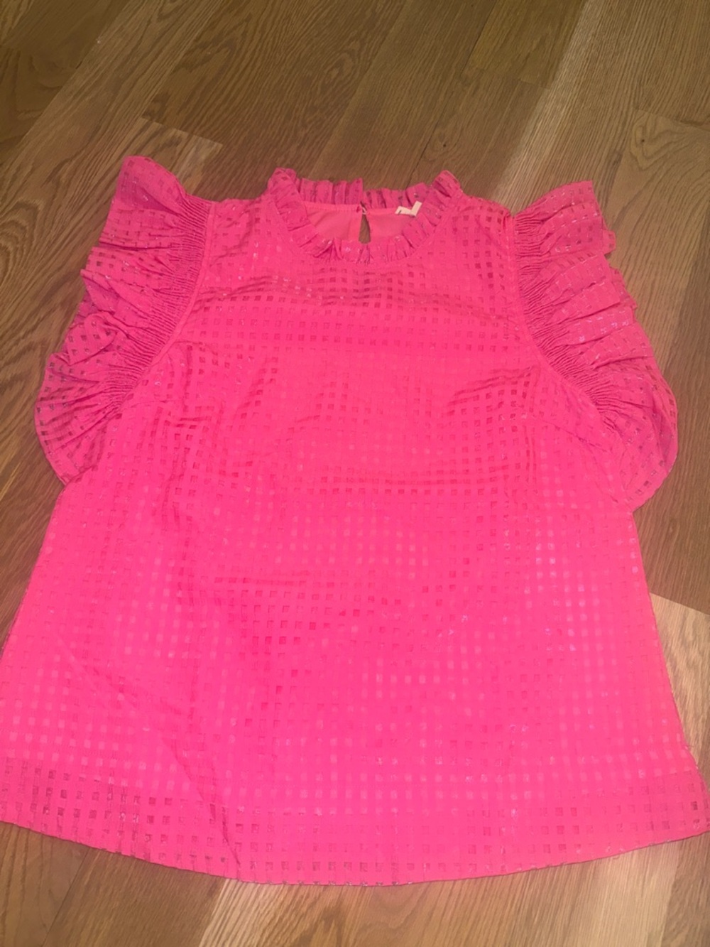 JODIFL Sheer Grid Top - Picture 3 of 4